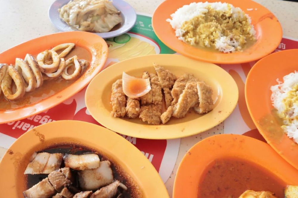 A spread of Loo's dishes