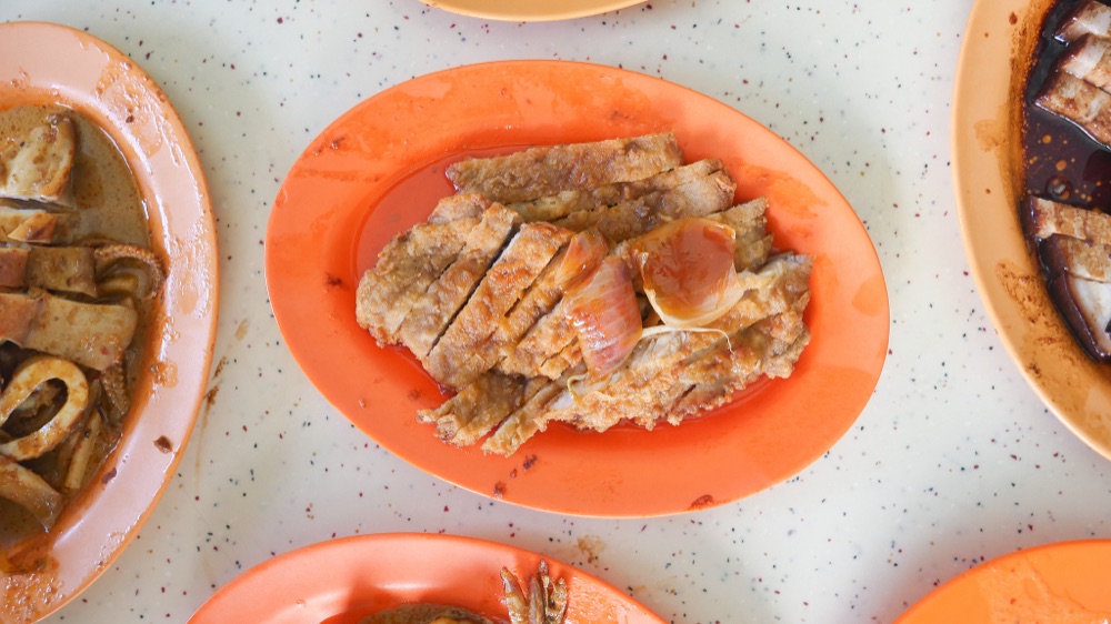 Fried pork chop platter